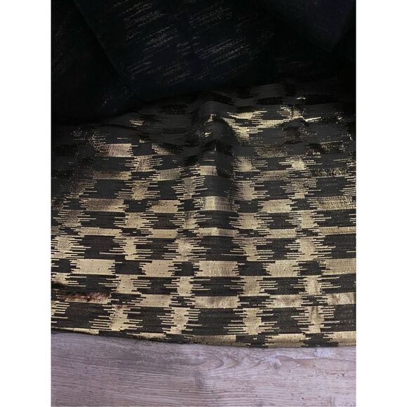 Space Style Concept Gold Holiday Italian Party Skirt Size 42 Med - Picture 4 of 9